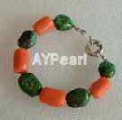 coral and turquoise bracelet under $ 15