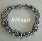 6-7mm dyed pearl necklace