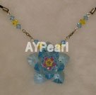 austrian crystal flower necklace