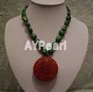 cinnaba and turquoise necklace under $14