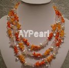 Hademade coral necklace