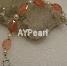Handmade Cherry quartz bracelet