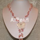 Handmade crystal necklace