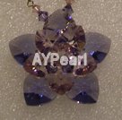 austrian crystal flower necklace