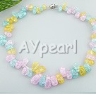 Handmade crystal necklace