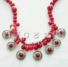 Handmade bloodstone necklace