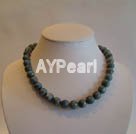 Handmade blue sponge coral necklace