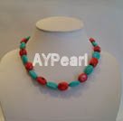 Discount coral and turquoise necklace
