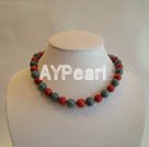 12mm sponge coral necklace