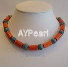 Handmade sponge coral necklace