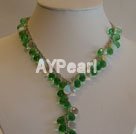 Handmade crystal necklace