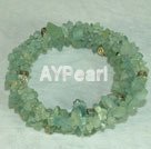 aquamarine chips bracelet