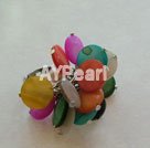 Mother of pearl finger ring