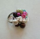 Hademade pearl finger ring