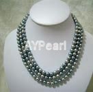 Discount 8mm seashell beaded strand necklace