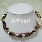 pearl and tourmaline necklace under $ 20