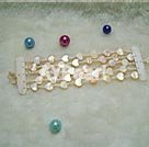 pearl shell strand bracelet Under $ 20