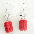 carved lacquer earrings under $3