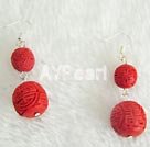 carved lacquer earrings under $3