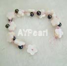 black pearl shell bracelet