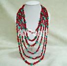 coral turquoise necklace