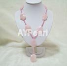 rose quartz necklace