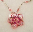 Discount austrian crystal flower necklace