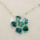Discount austrian crystal flower necklace