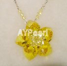 Discount austrian crystal flower necklace