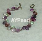 regnbue fluorite armbånd