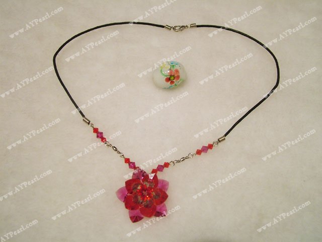 austrian crystal flower necklace