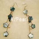 Pendientes de flores de Shell