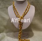 Discount multi colored pearl charm necklace