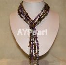 amethyst and tiger's eye and pearl necklace under $ 20
