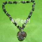 Handmade amethyst necklace