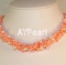 Discount pearl and coral necklace