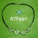 Handmade white crystal bracelet