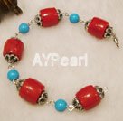 Handmade coral bracelet 
