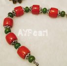 coral and turquoise bracelet