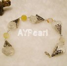 Discount fashion crystal and agate bracelet