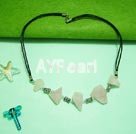Rose quartz necklace