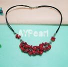 Handmade coral necklace
