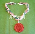 pearl and coral necklace