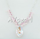 rose quartz necklace under $ 20