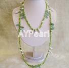 pearl and aventurine and howlite necklace