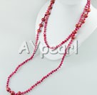 Discount pearl and sponge coral necklace