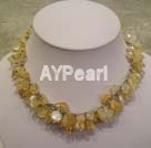 Handmade citrine necklace