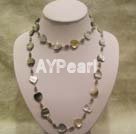 fashion black shell necklace