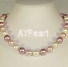 12mm seashell beaded necklace