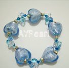 austrian crystal and colored glaze bracelet